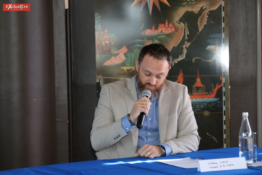 Anthony Lebon, président de la FRBTP, qui bénéficie aussi des masques de la Région