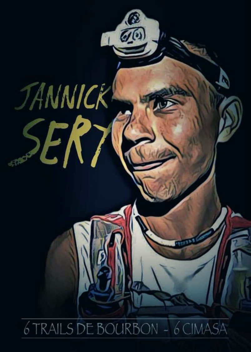 Jannick Séry croqué par le talentueux infographiste Mel Ja qui est lui aussi un passionné de trail Jannick Séry croqué par le talentueux infographiste Mel Ja qui est lui aussi un passionné de trail