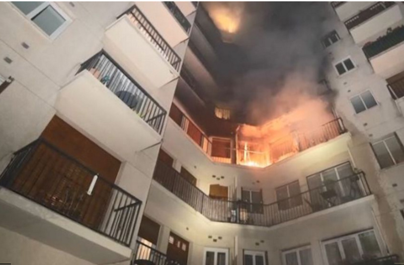 L'incendie a débuté au 3ème étage...
