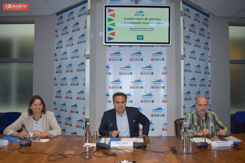 Yolaine Costes, Didier Robert et Patrice Bertil