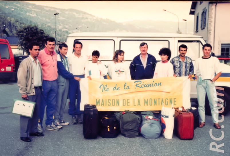 La délégation réunionnaise au Cross du Mont-Blanc, conduite par l’ancien maire Simon Lebreton