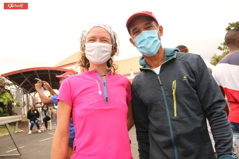 Quand Hervé Abrillet félicite Maud, la championne du jour Quand Hervé Abrillet félicite Maud, la championne du jour