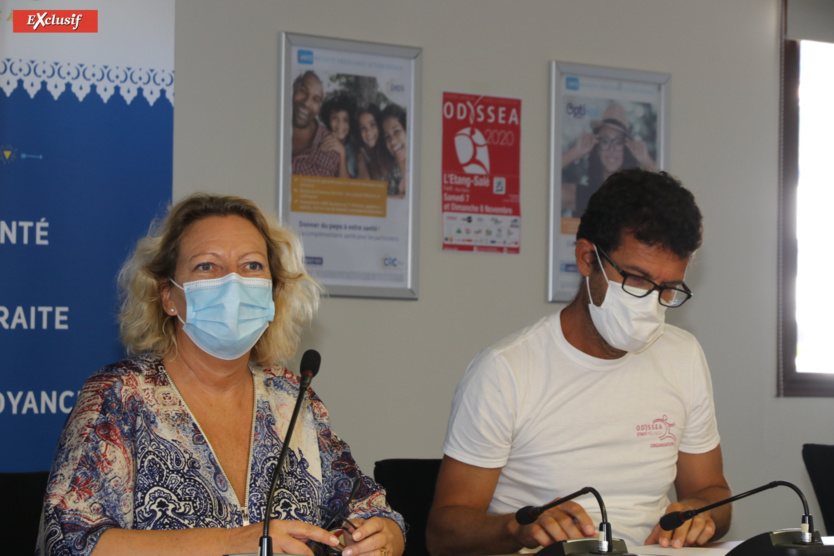 Fabienne Couapel, conseillère régionale, et Luc Bizouerne, directeur de Run Odysséa