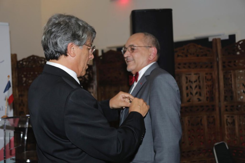 La remise de la médaille, moment très émouvant