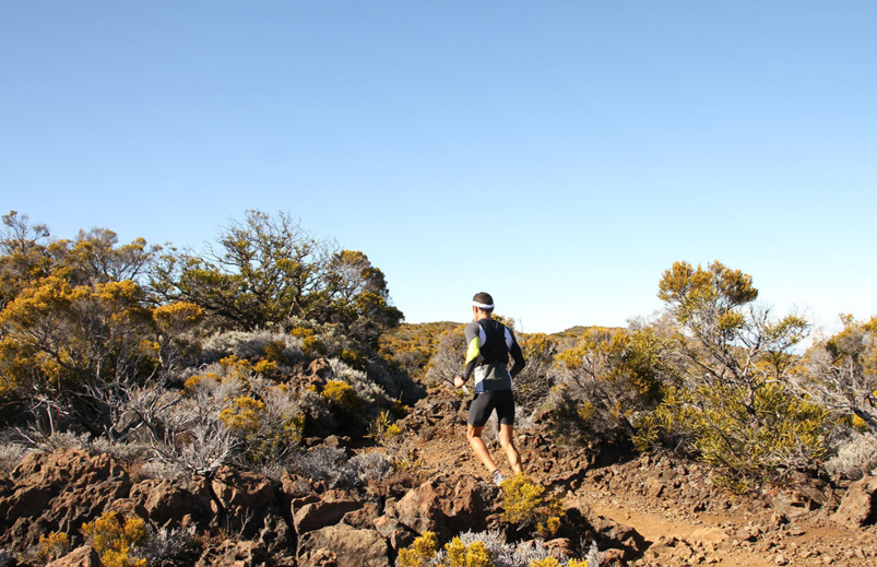 Tiens, un  traileur à la découverte des sentiers du volcan... Tiens, un  traileur à la découverte des sentiers du volcan...
