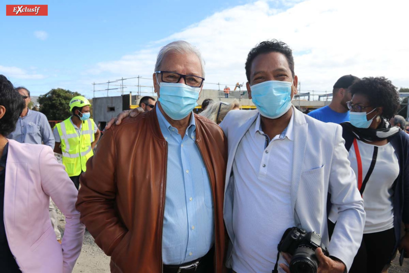 Maurice Gironcel et Alix Coindevel, responsable communication et protocole à la Cinor Maurice Gironcel et Alix Coindevel, responsable communication et protocole à la Cinor