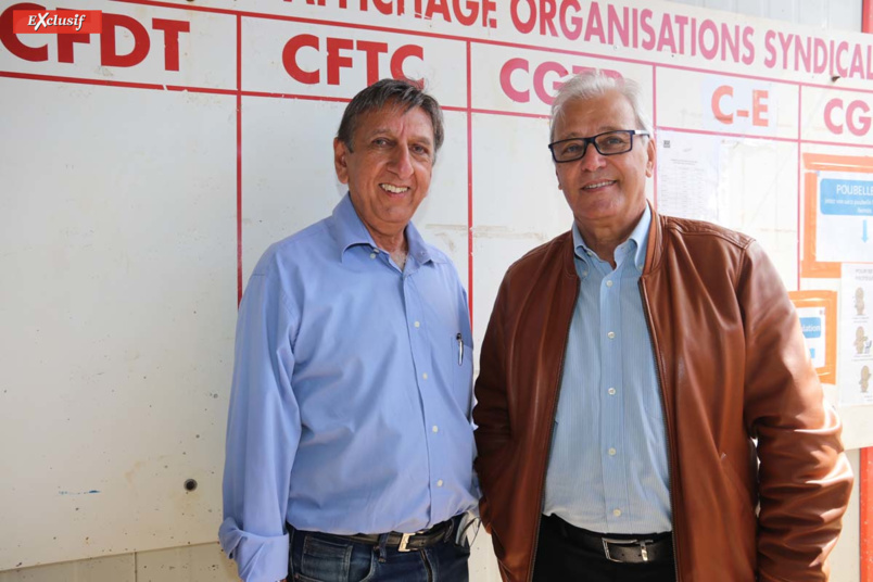 Aziz Patel d'Exclusif Réunion, et Maurice Gironcel, président de la Cinor