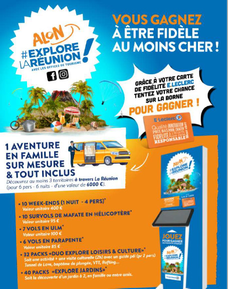 Tourisme local: «Explore la Réunion» avec la FRT et Leclerc...