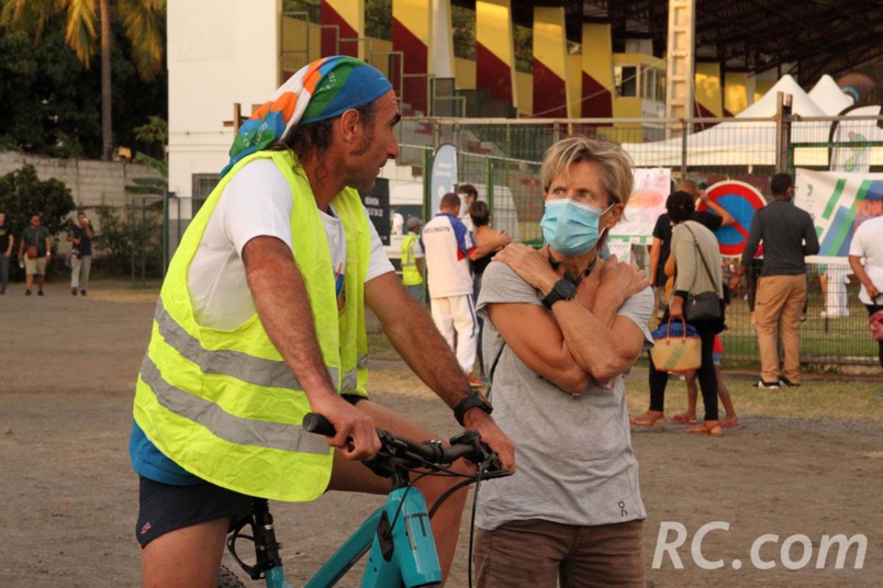 Anne-Marie Nedellec est venue assister à cette belle épreuve sur route Anne-Marie Nedellec est venue assister à cette belle épreuve sur route