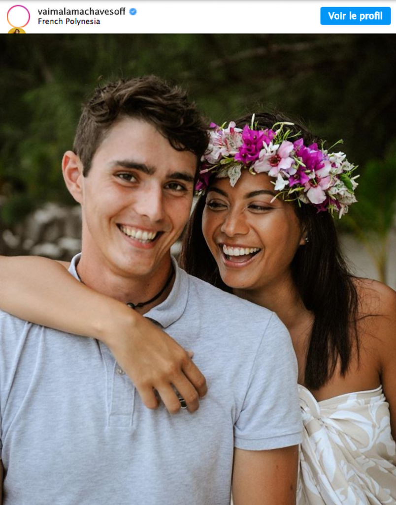 Nicolas et Vai étaient en vacances à Tahiti