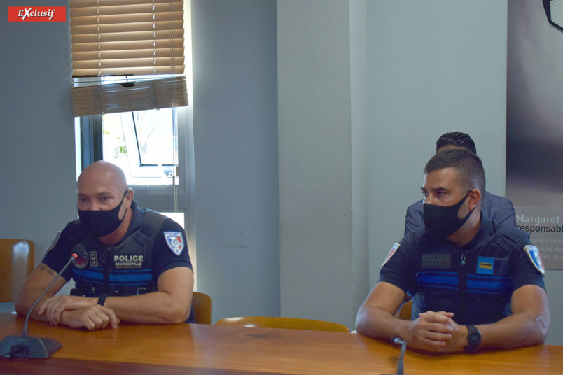 Jean-François Grondin, chef de groupe Police Municipale, et Imran Locate, brigadier-chef Jean-François Grondin, chef de groupe Police Municipale, et Imran Locate, brigadier-chef