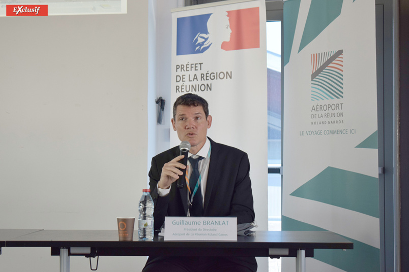 "L'aéroport est un acteur majeur de développement de l'île" dit Guillaume Branlat "L'aéroport est un acteur majeur de développement de l'île" dit Guillaume Branlat