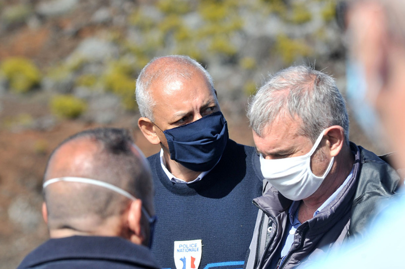 Le Directeur Départemental de Sécurité Civile François Lebon, et Henri-Claude Pothin, cadre au SDIS