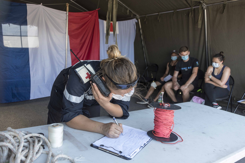 Armée: le Champlain en exercice d'assistance humanitaire en zone de catastrophe Armée: le Champlain en exercice d'assistance humanitaire en zone de catastrophe