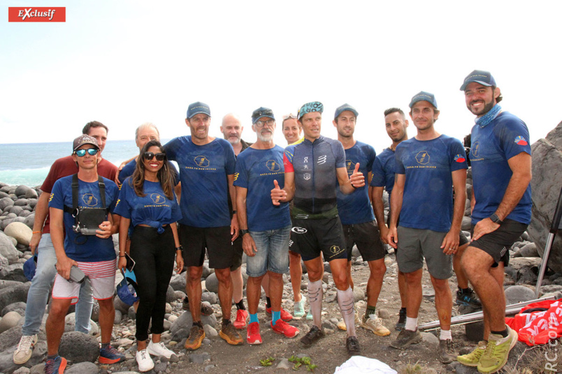 Un beau staff qui a accompagné le champion réunionnais tout au long de son parcours