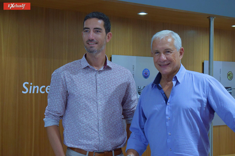 Christophe Caillé, Brand Manager MG Réunion, et son père François Caillé, président du groupe éponyme. La relève est assurée!