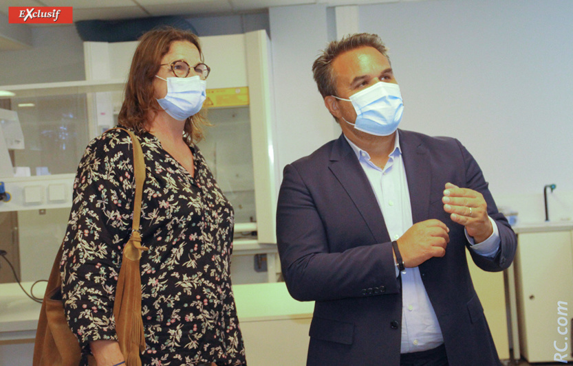 Yolaine Costes, vice-présidente de la région, et Didier Robert Yolaine Costes, vice-présidente de la région, et Didier Robert