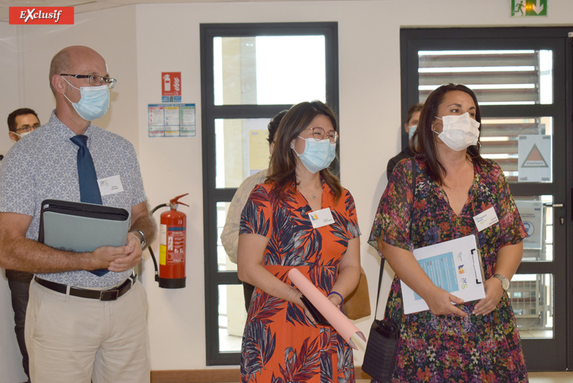 Nicolas Thévenet de l'ARS, Vanessa Dubois-Wang, de la CGSS, et Jennifer Mombrial, de l'Assurance Maladie, pilote de la plateforme Nicolas Thévenet de l'ARS, Vanessa Dubois-Wang, de la CGSS, et Jennifer Mombrial, de l'Assurance Maladie, pilote de la plateforme