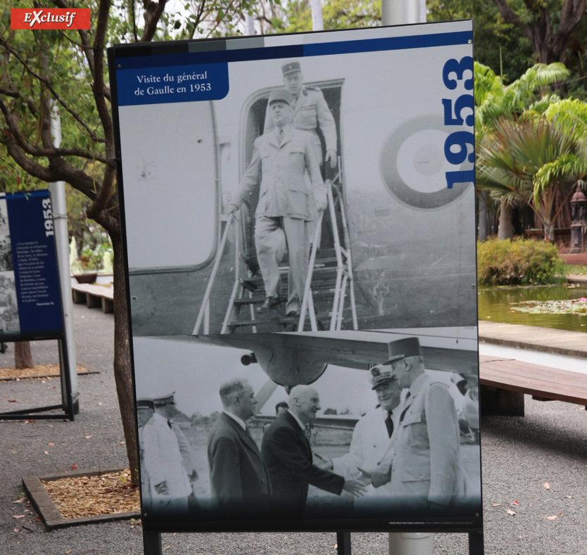 Expo De Gaulle au Jardin de l'Etat: les voyages du général à La Réunion