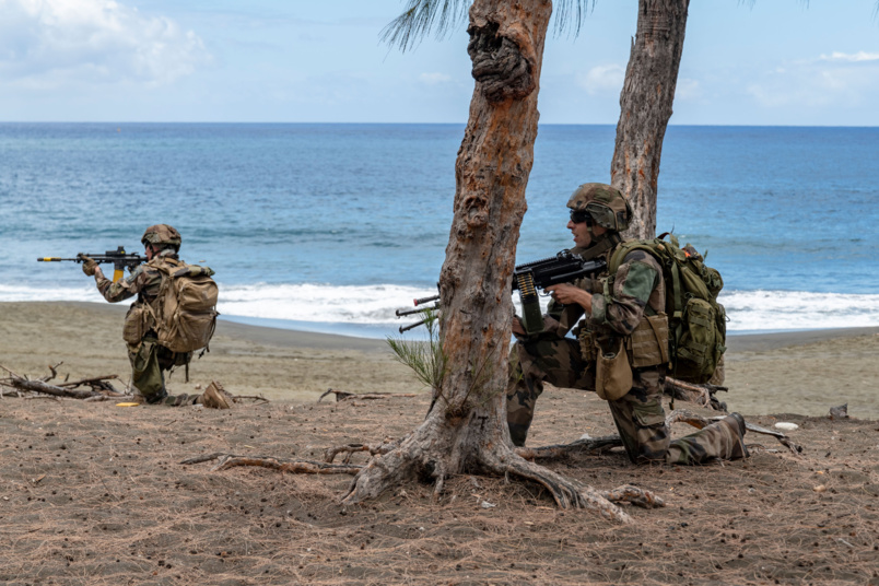 Arrivée sur la plage de l'Etang-Salé-les-Bains Arrivée sur la plage de l'Etang-Salé-les-Bains