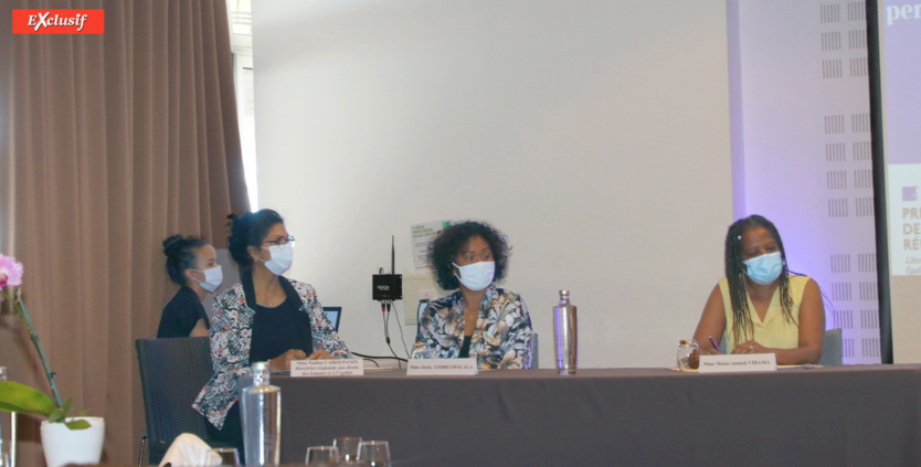 Nadine Caroupanin, Jacky Andriamalala, et Marie-Annick Virama Nadine Caroupanin, Jacky Andriamalala, et Marie-Annick Virama