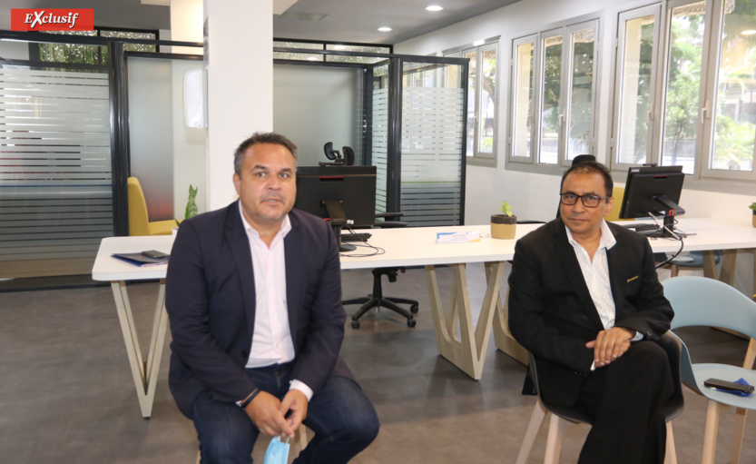 Didier Robert, président de la Région, et Ibrahim Patel, président de la CCIR