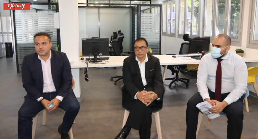 Didier Robert, Ibrahim Patel, et Bruno Vitry, du service Affaires Economiques de la Région