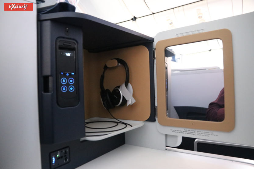 Coffre individuel pour chaque passager Business Coffre individuel pour chaque passager Business