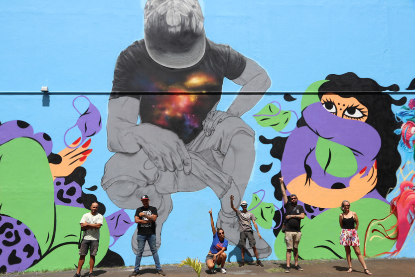 Journée du Bénévolat: une superbe fresque inaugurée à Saint-Denis
