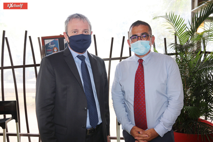 Jacques Billant, Préfet de La Réunion, Patrick Serveaux, président de l'UMIH Jacques Billant, Préfet de La Réunion, Patrick Serveaux, président de l'UMIH