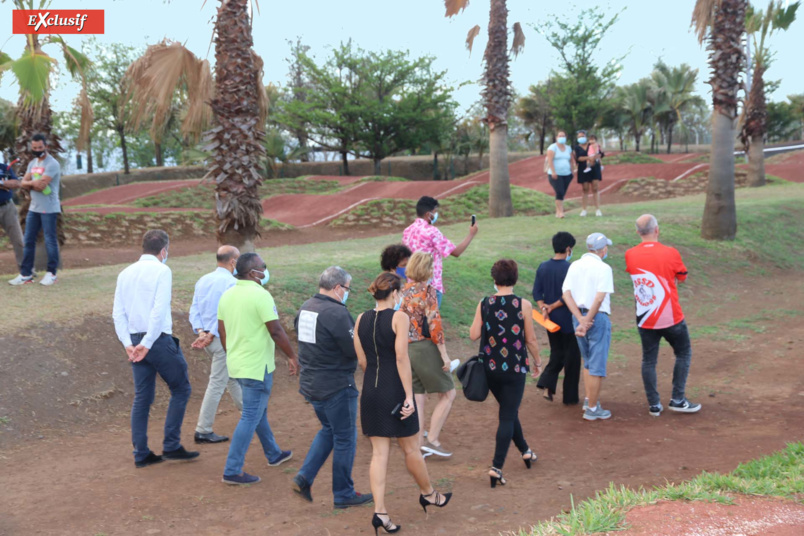 Inauguration de la nouvelle piste de bicross de Champ Fleuri à Saint-Denis Inauguration de la nouvelle piste de bicross de Champ Fleuri à Saint-Denis