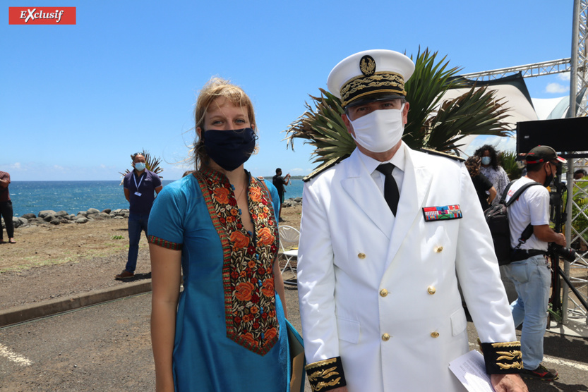 Camill Goyet, directrice de cabinet du Préfet, et Jacques Billant, Préfet de La Réunion