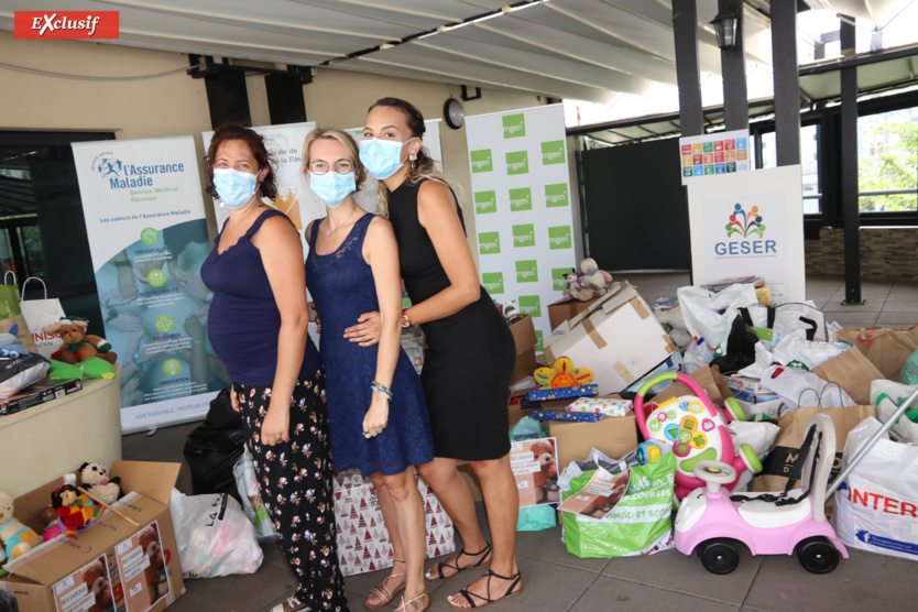 L'équipe Les Mille Pat’: Ingrid Dessu, trésorière, Floriane Dervilliers, présidente, et Emma Saint-Jean, secrétaire L'équipe Les Mille Pat’: Ingrid Dessu, trésorière, Floriane Dervilliers, présidente, et Emma Saint-Jean, secrétaire