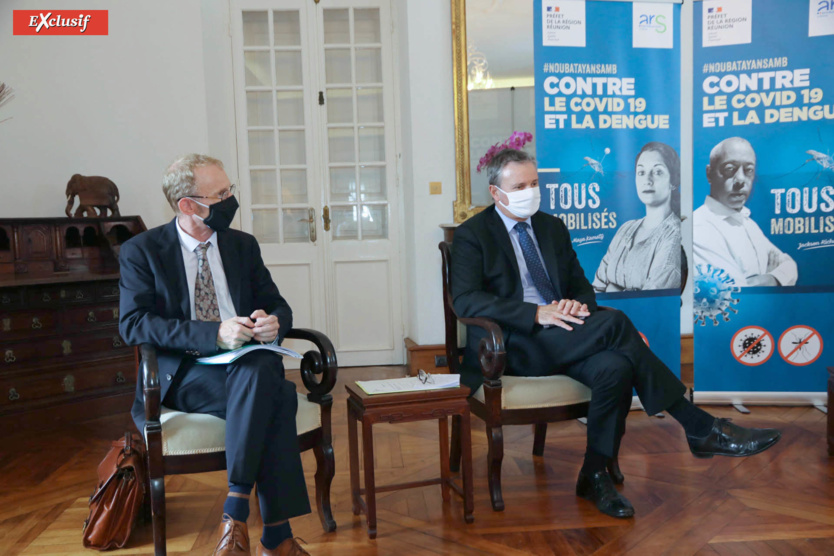 Madame Aude et Jackson Richardson, ambassadeurs contre la Covid-19 et la dengue Madame Aude et Jackson Richardson, ambassadeurs contre la Covid-19 et la dengue