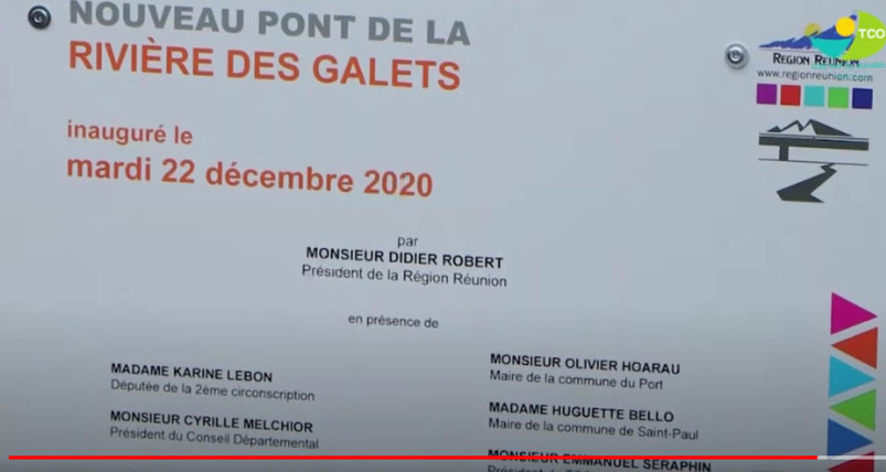 Le Nouveau Pont de la Rivière des Galets inauguré, les bouchons persistent Le Nouveau Pont de la Rivière des Galets inauguré, les bouchons persistent
