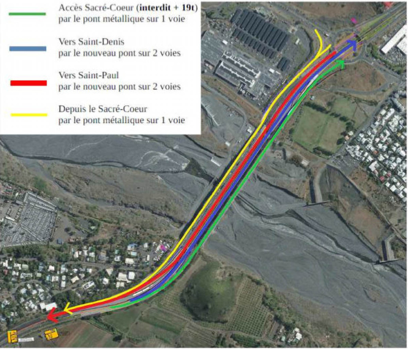Le Nouveau Pont de la Rivière des Galets inauguré, les bouchons persistent Le Nouveau Pont de la Rivière des Galets inauguré, les bouchons persistent