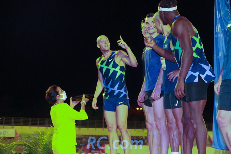 Quand Huguette Bello félicite Kevin Mayer Quand Huguette Bello félicite Kevin Mayer