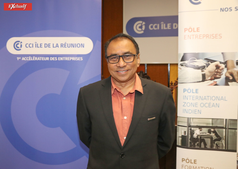 Ibrahim Patel, président de la Chambre de Commerce et d'Industrie de La Réunion, confiant mais prudent pour l'avenir Ibrahim Patel, président de la Chambre de Commerce et d'Industrie de La Réunion, confiant mais prudent pour l'avenir