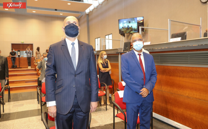 Charles Giusti, Préfet des TAAF, et Cyrille Melchior, président du Département, était présent Charles Giusti, Préfet des TAAF, et Cyrille Melchior, président du Département, était présent