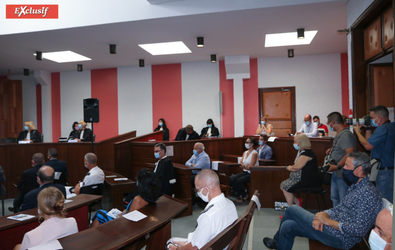 Une audience en petit comité, Covid oblige... Une audience en petit comité, Covid oblige...