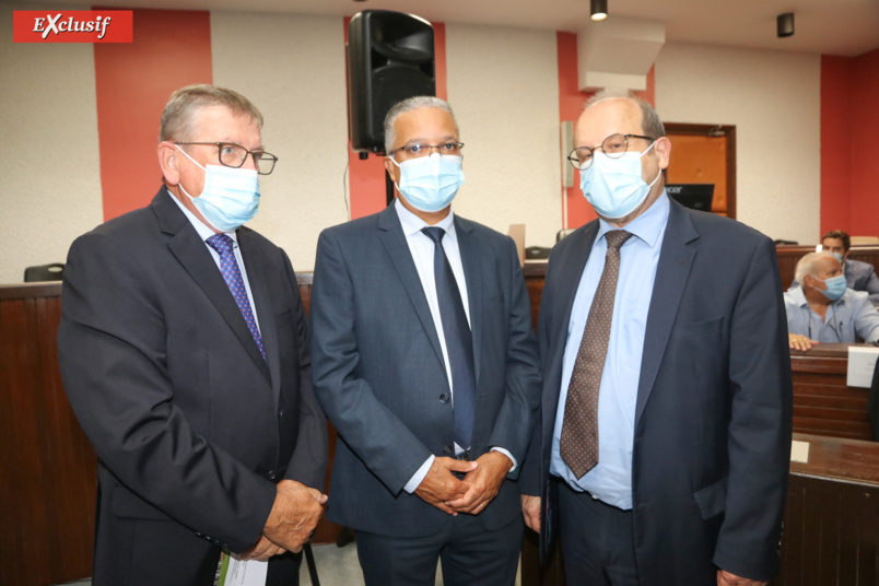 Dominique Fournel, Cyrille Melchior, et Gilles Bizeul, président de la Chambre Régionale des Comptes