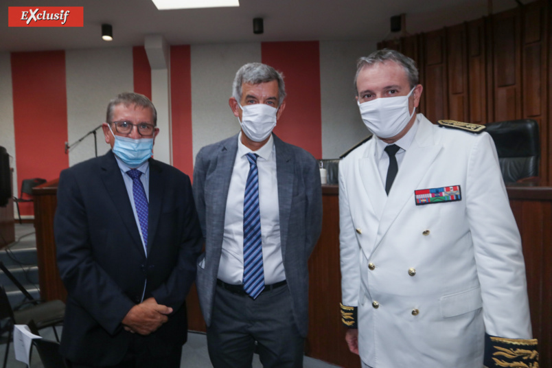 Dominique Fournel, Cyrille Melchior et le Préfet Jacques Billant Dominique Fournel, Cyrille Melchior et le Préfet Jacques Billant