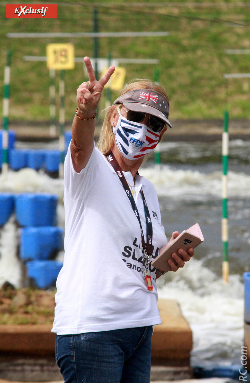 Le «V» de la victoire de Véronique Lagourgue, présidente du Comité Régional de Canoë-Kayak