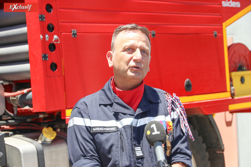 SDIS: Frédéric Léguillier nouveau commandant, médaille d'argent pour les pompiers