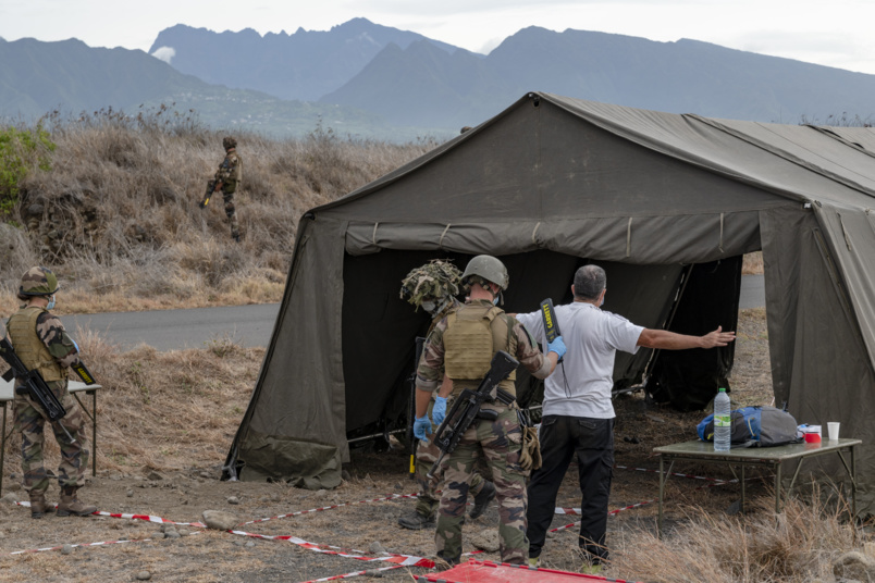 Les soldats en action