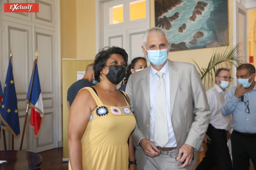 Marie-Annick Andamaye, élue de secteur Providence et Jacques Coeur, et Gilles Tardy Marie-Annick Andamaye, élue de secteur Providence et Jacques Coeur, et Gilles Tardy