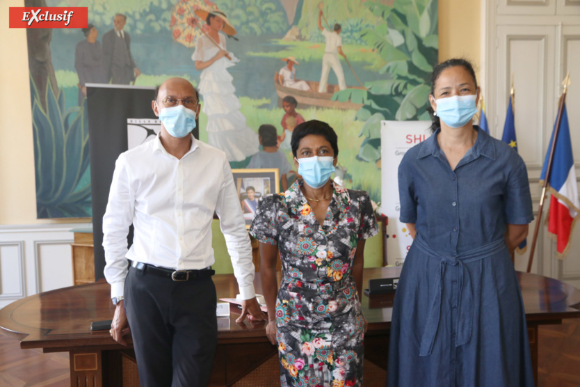 Erick Fontaine, Ericka Bareigts et Brigitte Adame Erick Fontaine, Ericka Bareigts et Brigitte Adame