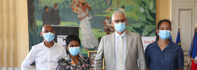 Saint-Denis: réhabilitation des quartiers Calebassiers et Ruisseau avec la SHLMR Saint-Denis: réhabilitation des quartiers Calebassiers et Ruisseau avec la SHLMR