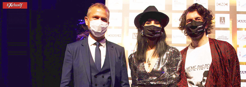 Olivier Rivière, maire de Saint-Philippe, Aurélia Mengin, fondatrice et directrice de Festival MEME PAS PEUR, et  Nicolas Luquet, co-organisateur du festival Olivier Rivière, maire de Saint-Philippe, Aurélia Mengin, fondatrice et directrice de Festival MEME PAS PEUR, et  Nicolas Luquet, co-organisateur du festival