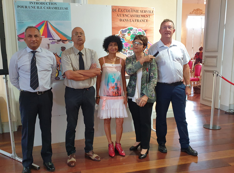 Christian Thiao-Layel, président du Comité Nord et Est, Mario Serviable, Dominique Gopal, Maryse Trotet, et Gérard Bourdin Christian Thiao-Layel, président du Comité Nord et Est, Mario Serviable, Dominique Gopal, Maryse Trotet, et Gérard Bourdin